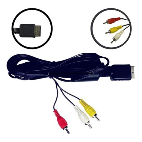 Cabo Av Audio E Video Rca Para Playstation Ps E Ps Shopee Brasil