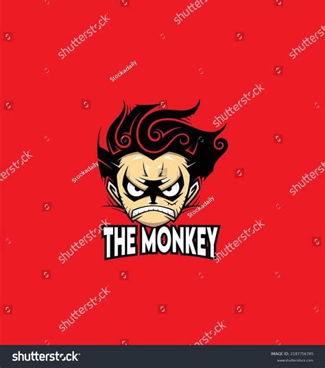 Luffy Monkey Head Logo One Piece Stock Vector (Royalty Free) 2187756785 ...