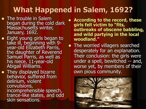 PPT - Salem Witch Trials, 1692 PowerPoint Presentation, free download ...