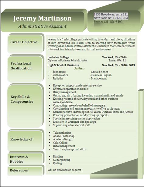 Administrative Assistant Resume Examples