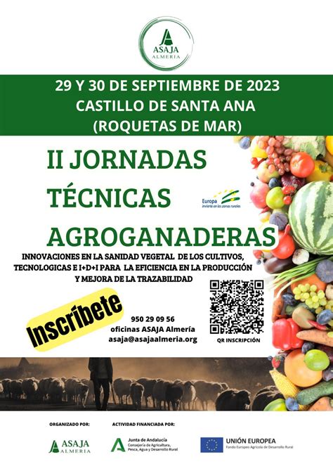 Conoce El Programa De Nuestras Jornadas T Cnicas Asaja Almer A