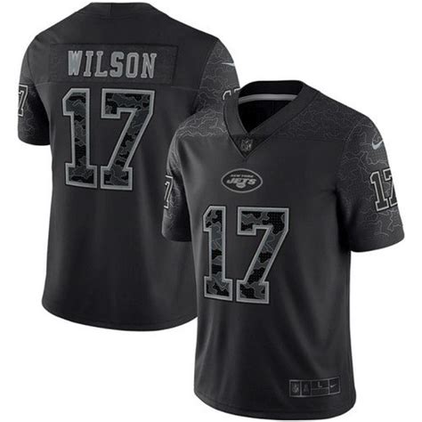 Jets Garrett Wilson Reflective Limited Black Jersey – US Sports Nation