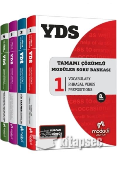 YDS TAMAMI ÇÖZÜMLÜ MODÜLER SORU BANKASI 2 KİTAP MODADİL YAYINEVİ