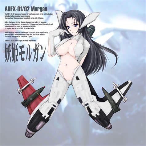 Rule 34 Ace Combat Adfx 01 02 Airplane Black Breasts Huge Breasts Mecha Musume Morgan 165653