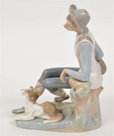 Sold Price Lladro Boy With Dog Porcelain Figurine July 5 0119 100