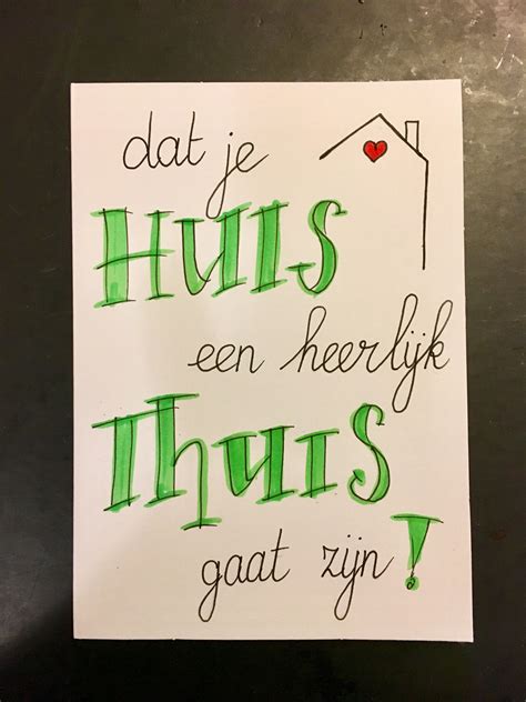 Nieuwe Woning Nu Lekker Genieten Kaart Artofit