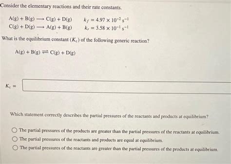 Solved For The Reaction 2h2o G ⇌2h2 G O2 G The