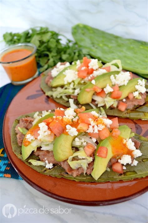 Huaraches De Nopal Con Frijoles Pizca De Sabor