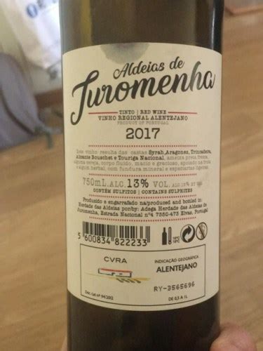 Adega Herdade Das Aldeias De Juromenha Tinto Vivino Us