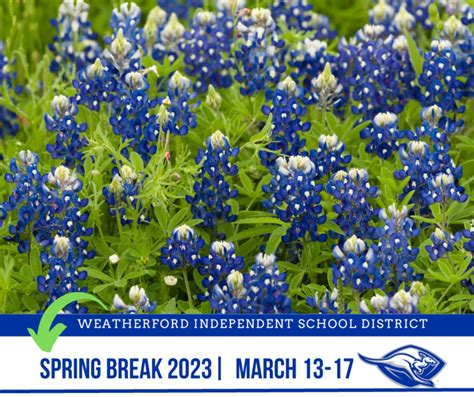 Spring Break 2023 | Weatherford Independent School District