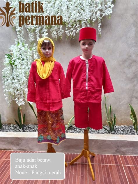 Baju Adat Betawi None Pangsi Betawi Fesyen Wanita Pakaian Wanita