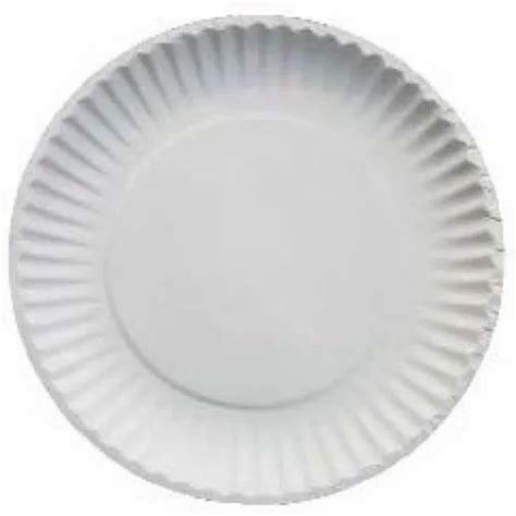 Plain Round Biodegradable Paper Plate For Utility Dishes At Rs