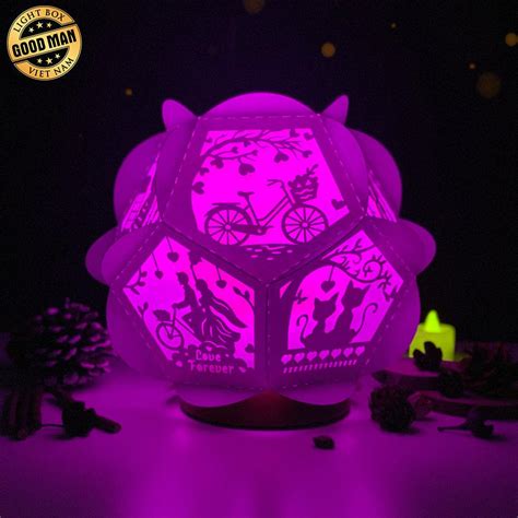 Love Pentagon 3d Lantern File Cricut File Lightboxgoodman