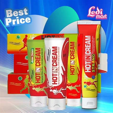 Jual Hotin Cream Tube Ml Ml Hot In Krim Pegal Nyeri Otot LEDI MART Shopee Indonesia