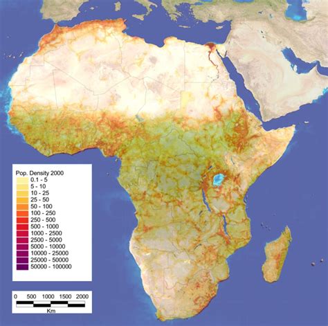 Population Density Map Of Africa 2022