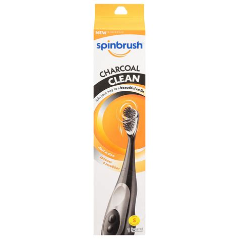 Spinbrush Charcoal Clean Battery Power Toothbrush - Shop Toothbrushes at H-E-B