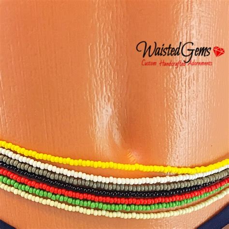 Color Choice Single Strand Waist Beads Waistbeads African Waist Beads