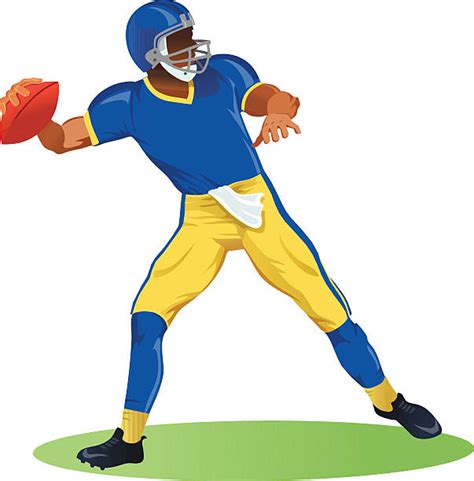 Quarterback Throwing Clipart