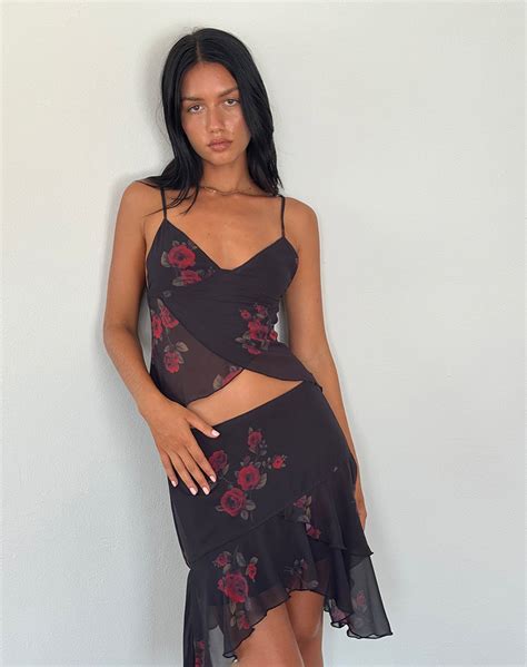 Deep Red Lace Cami Top Brietta Motelrocks Com Us