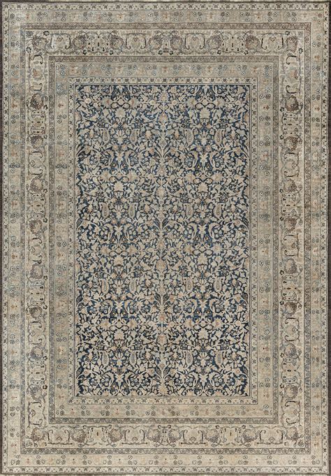 Antique Persian Meshad Rug In Beige Blue And Brown BB7376 By DLB