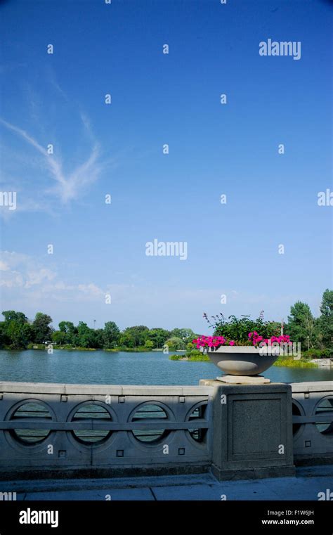 The East Lagoon In Humboldt Park Chicago Illinois Stock Photo Alamy