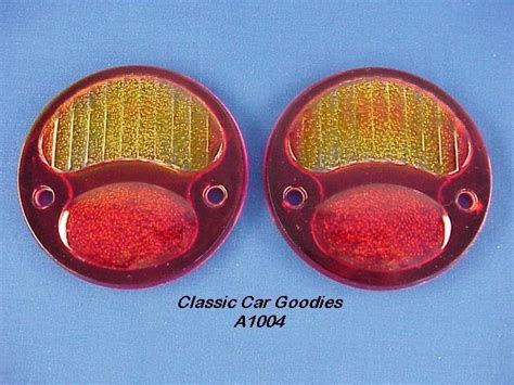 Purchase 1928 1931 Ford STOP Light Lenses Glass Pair 1929 1930 In