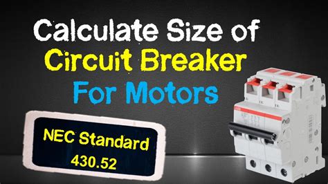 Motor Circuit Breaker Selection at Dexter Christina blog