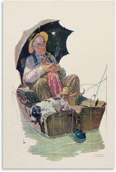 Dazii Norman Rockwell Gone Fishing 1930 Classic