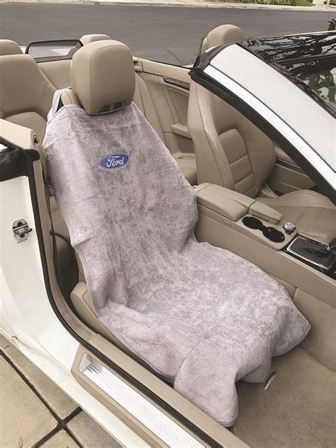 Ford Logo Cotton Towel Car Seat Cover Officially Licensed Ford Car Seat Covers For Sale