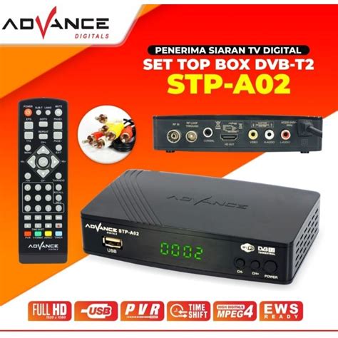 Jual ADVANCE DIGITAL SET TOP BOX DVB T2 STP A02 STP A01 PENERIMA SIARAN