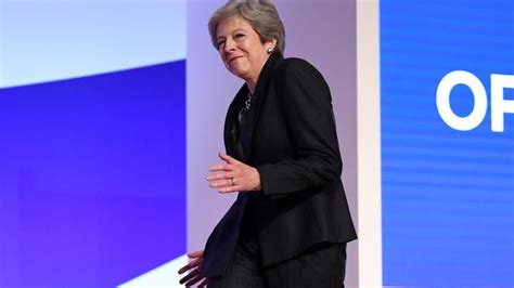 British Pm Theresa May Dances At Conservative Party Conference