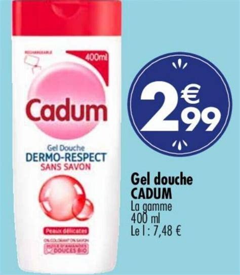 Promo Gel Douche CADUM Chez Carrefour Market