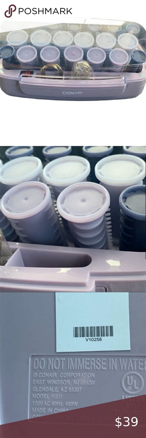 Conair Model HS11 Electric 20 Hot Rollers Curlers With 15 Clips Conair Hot Rollers Curlers