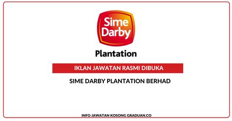 Permohonan Jawatan Kosong Sime Darby Plantation Berhad Portal Kerja