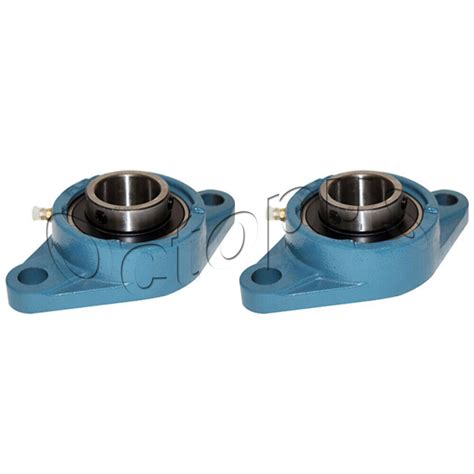 2 Pcs UCFL202 10 Self Align 2 Bolt Flange Pillow Block Bearing 5 8 Inch