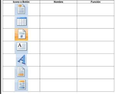 Cuales Son Los Nombres De Los Iconos De La Barra De Herramientas Word