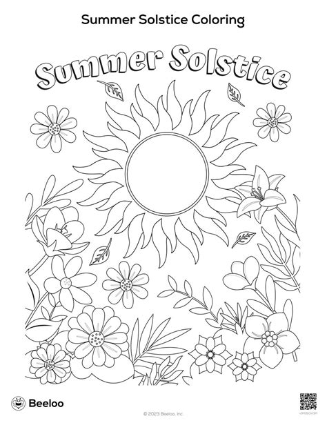 Summer Solstice Coloring Pages Coloring Pages