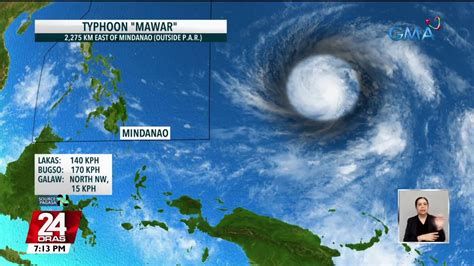 Typhoon Mawar Posibleng Pumasok Sa Par Sa Biyernes O Sabado