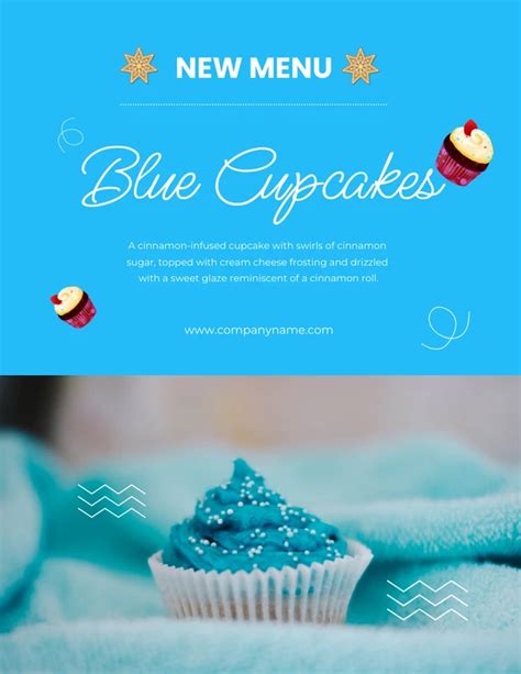 Cupcake New Menu Flyer Template Venngage