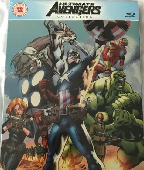 Ultimate Avengers Collection Blu Ray Uk Steelbook Animated Marvel