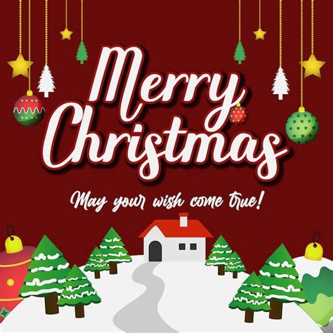 Premium Vector Merry Christmas Social Media Banner Post Feed Template