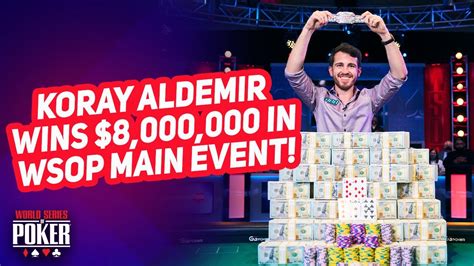 Koray Aldemir Wins 2021 WSOP Main Event for $8,000,000🏺 Descubra as ...