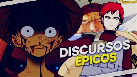 Os Discursos E Frases Mais Pico Dos Animes Animes Qg Otaku Amino