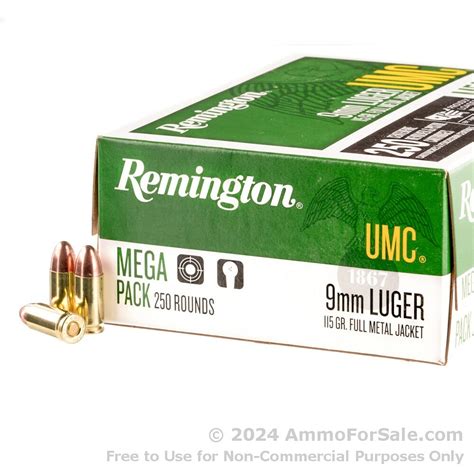 1000 Rounds Of Discount 115gr Mc 9mm Ammo For Sale By Remington