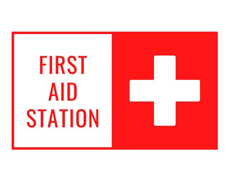 First Aid Station Sign Template Printable Templates Free Pdf Downloads