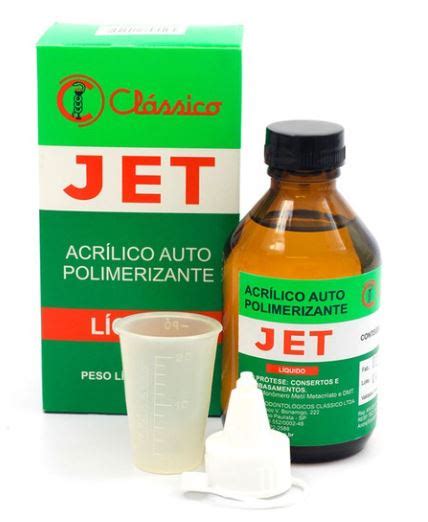 Resina Acrílica Jet Líquido 120ml Clássico Dental Uniodonto Piracicaba