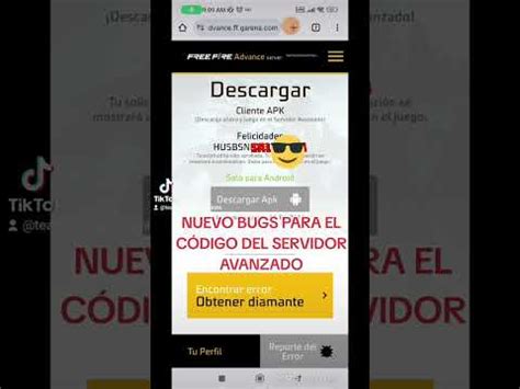 Nuevo Bugs Para El C Digo Servidor Avanzado Free Fire Antes Que Lo