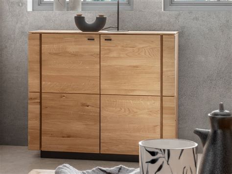 NATANO Sideboard I Material Massivholz Wildeiche geölt