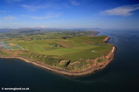 Aeroengland Aerial Photograph Of St Bees Head In The Lake District Cumbria England Uk