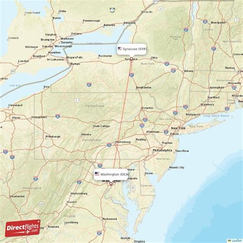 Direct Flights From Washington To Syracuse Dca To Syr Non Stop